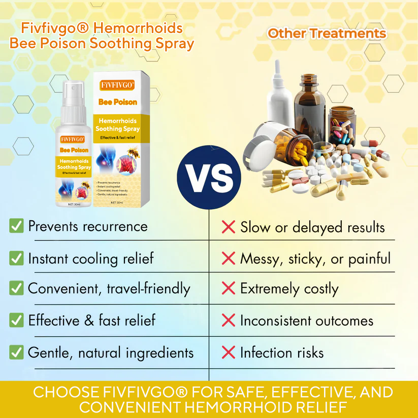 Fivfivgo® Hemorrhoids Bee Poison Soothing Spray