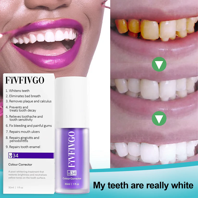 Fivfivgo™ Pure Herbal Teeth Whitening Mousse
