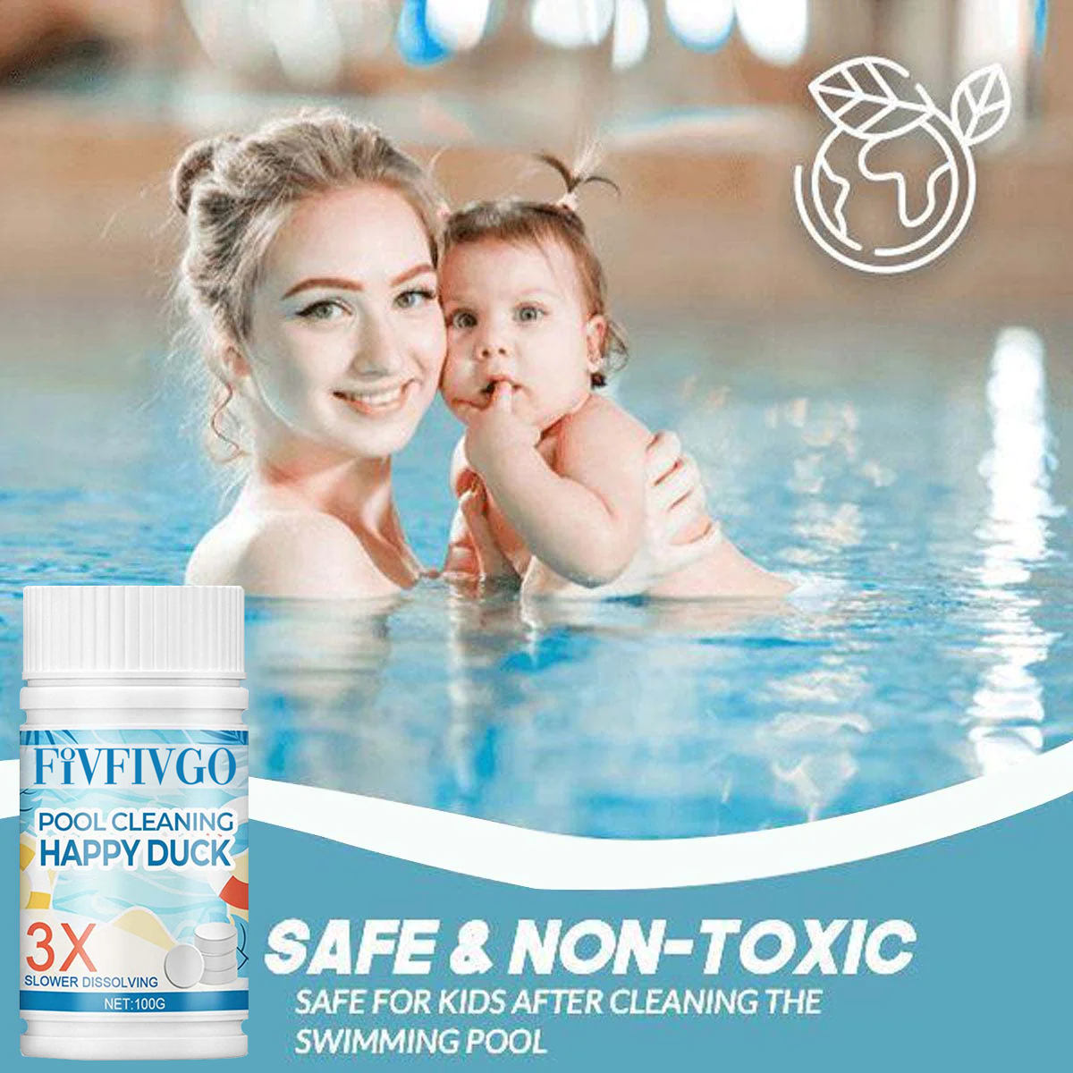 Fivfivgo™ Pool Cleaning Happy Duck