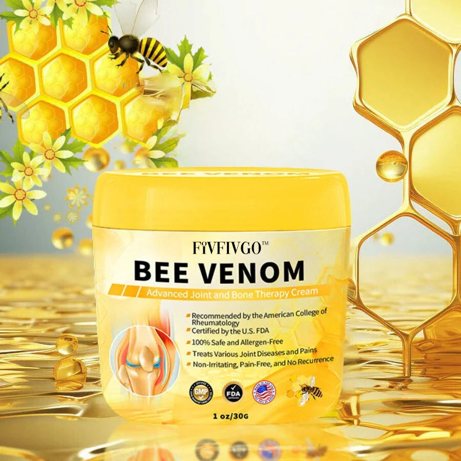 Fivfivgo™ Bienengift Fortgeschrittenes Gelenkt und Knochentherapie-Creme (Neuseeländischer Bienenextrakt - Spezialisiert auf orthopädische Erkrankungen und Arthritisschmerzen)