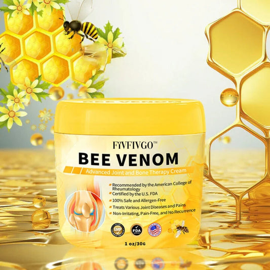 Fivfivgo™ Bienengift Fortgeschrittenes Gelenkt und Knochentherapie-Creme (Neuseeländischer Bienenextrakt - Spezialisiert auf orthopädische Erkrankungen und Arthritisschmerzen)