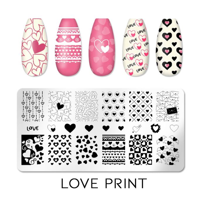 Nail Stamp Art Nail Polishes Every Day And Night Love 