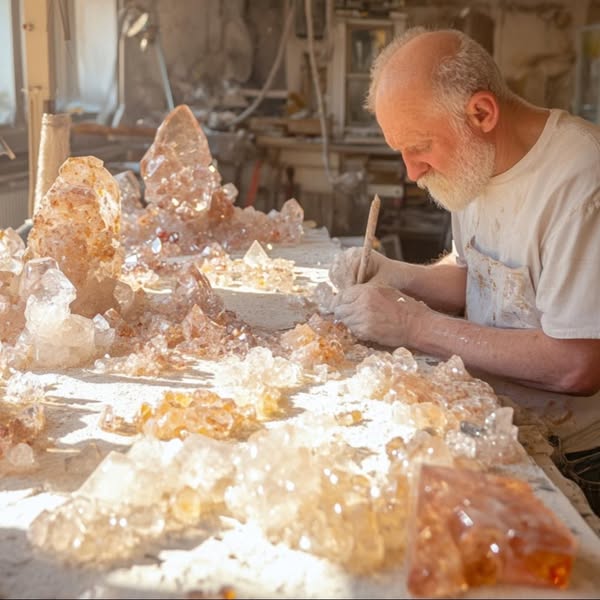 🟩 Last Day: 47%OFF the 2025 New Aura Crystal Candle!