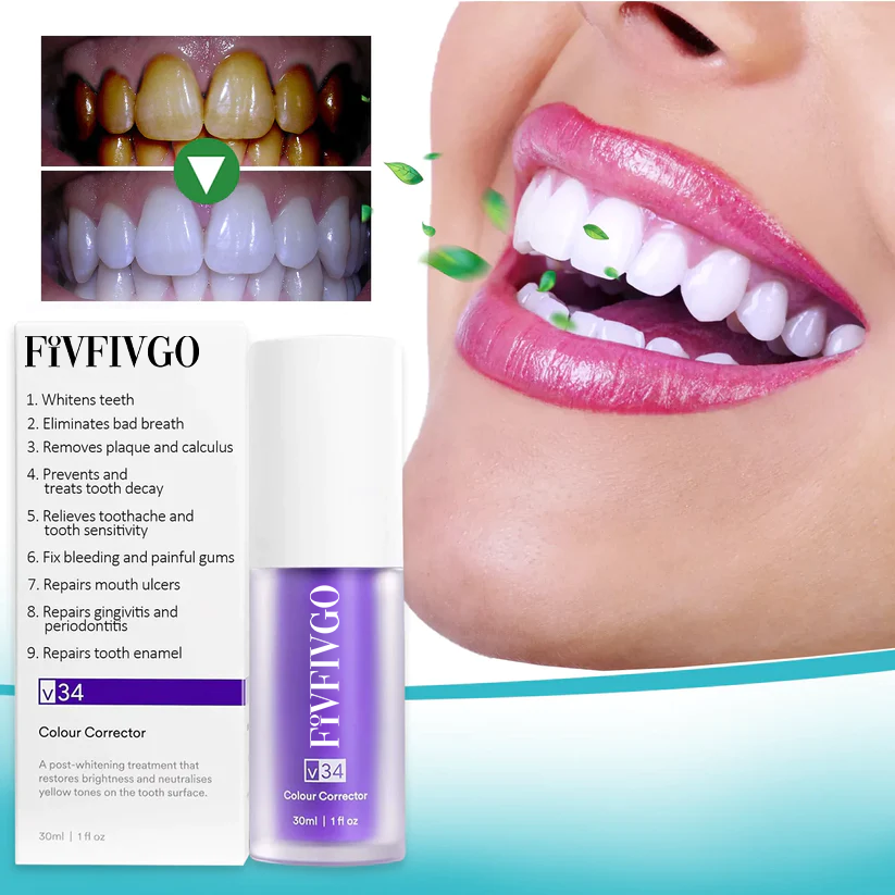 Fivfivgo™ Mousse de blanchiment des dents aux herbes pures