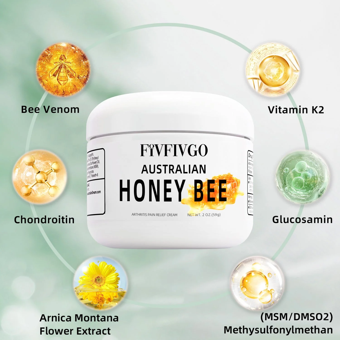 Fivfivgo™ Australian Honey Bee Venom Pain and Bone Healing Cream