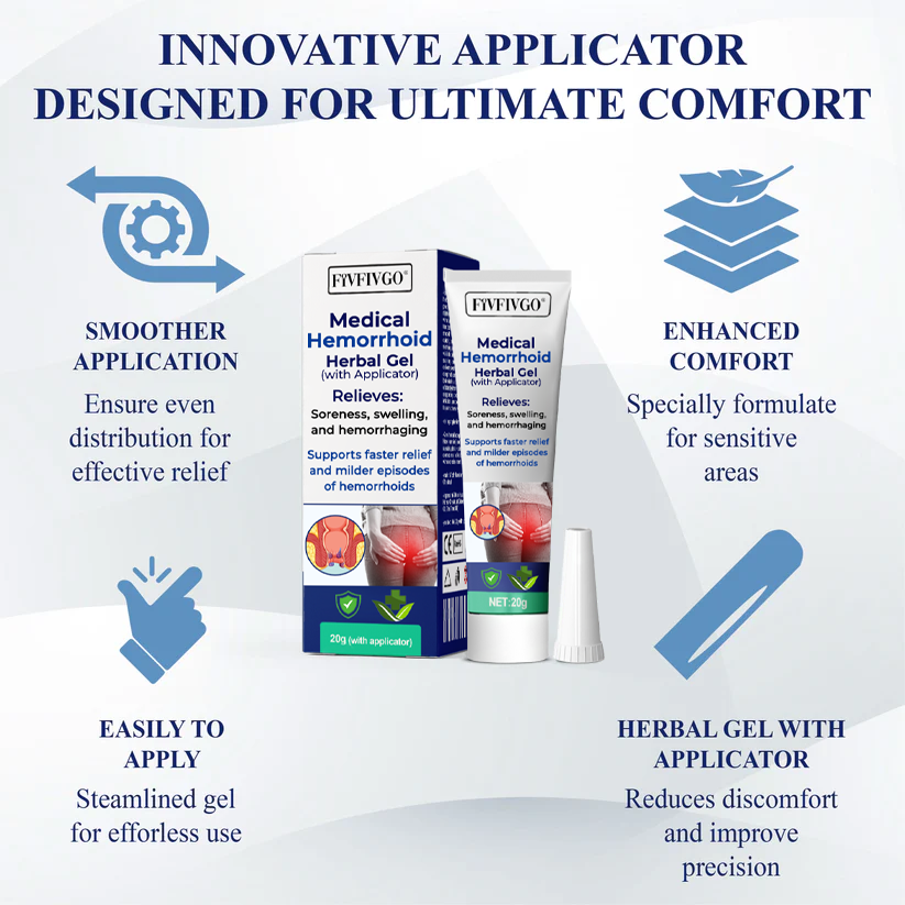 Fivfivgo® Medical Hemorrhoid Herbal Gel with Applicator