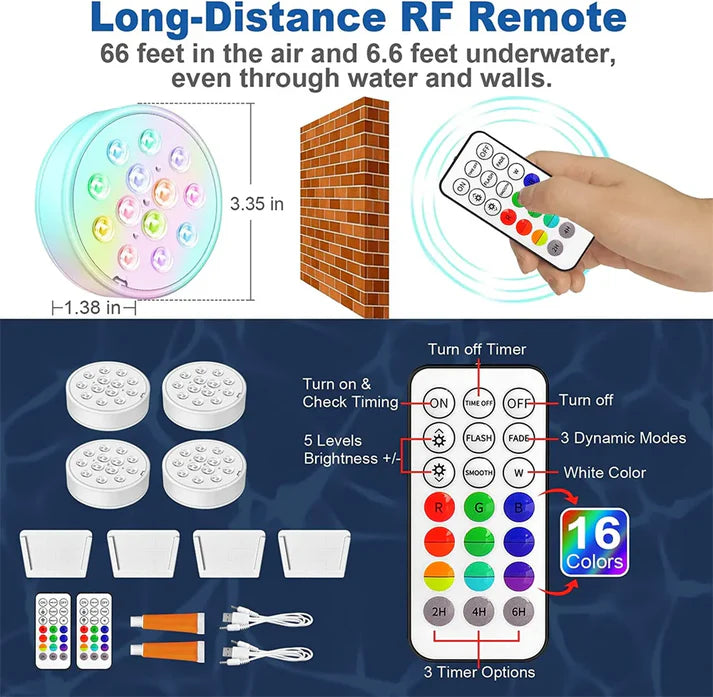 LED wasserdichtes Duschlicht