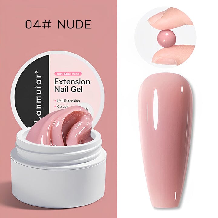 Non-Sticky Easy Nail Extension Every Day And Night 04# Nude 