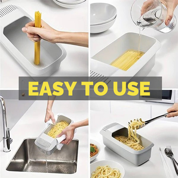 Heat-resistant Microwave Pasta Strainer