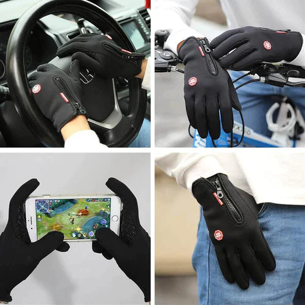 Fivfivgo™ Gants premium unisexe imperméables, coupe-vent et chauds pour écran tactile