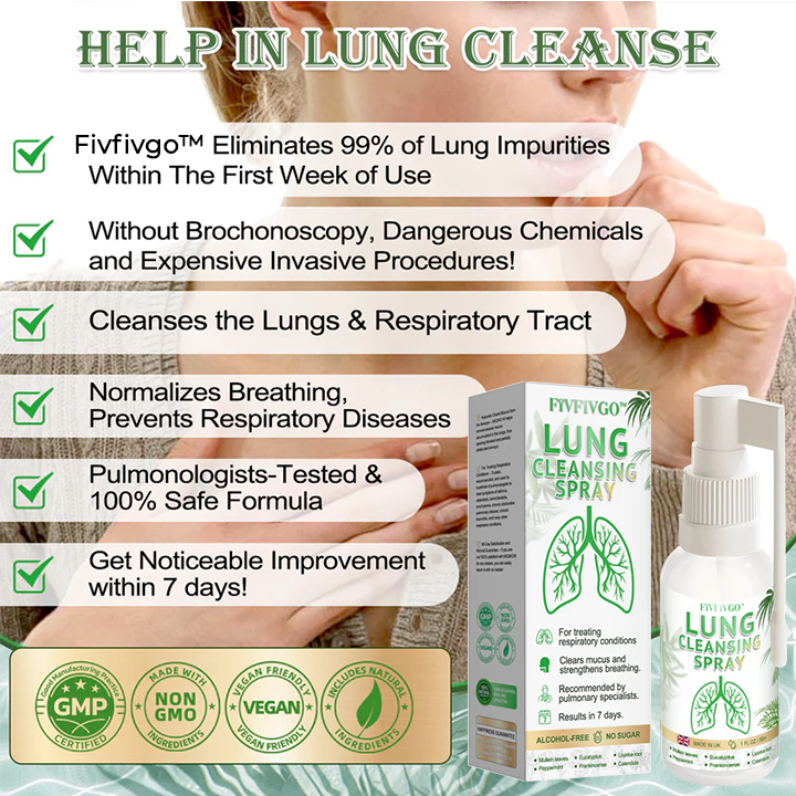 Fivfivgo™ Advanced Lung Cleansing Spray (Recommended by Lung Specialists)
