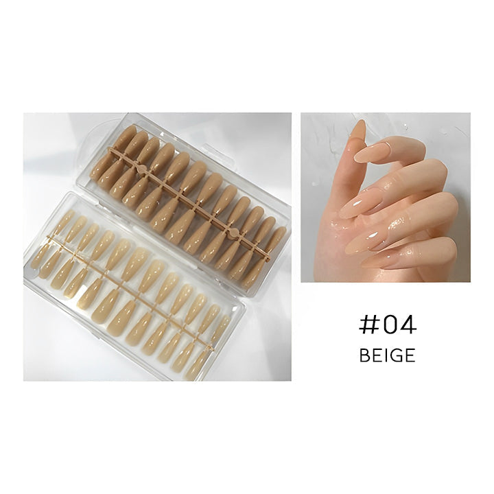 Natural Nude Color False Nail Nail Every Day And Night #04 Beige 