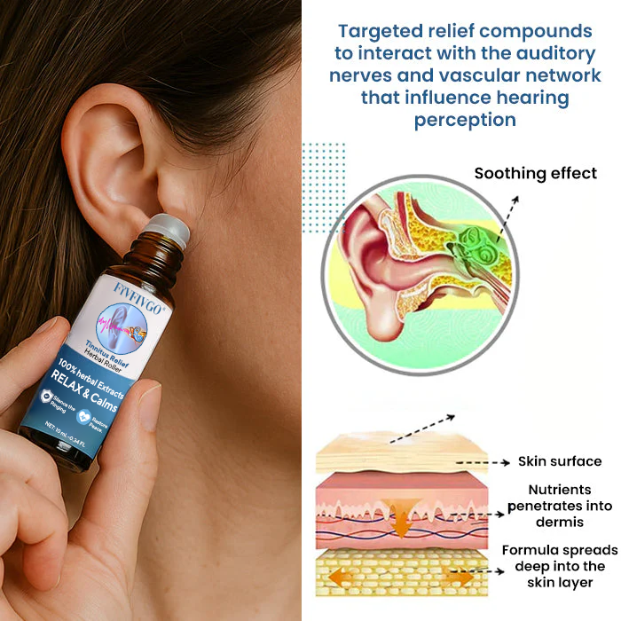 Fivfivgo® Tinnitus Relief Herbal Roller - Already Sold 120,000+ Bottles Worldwide