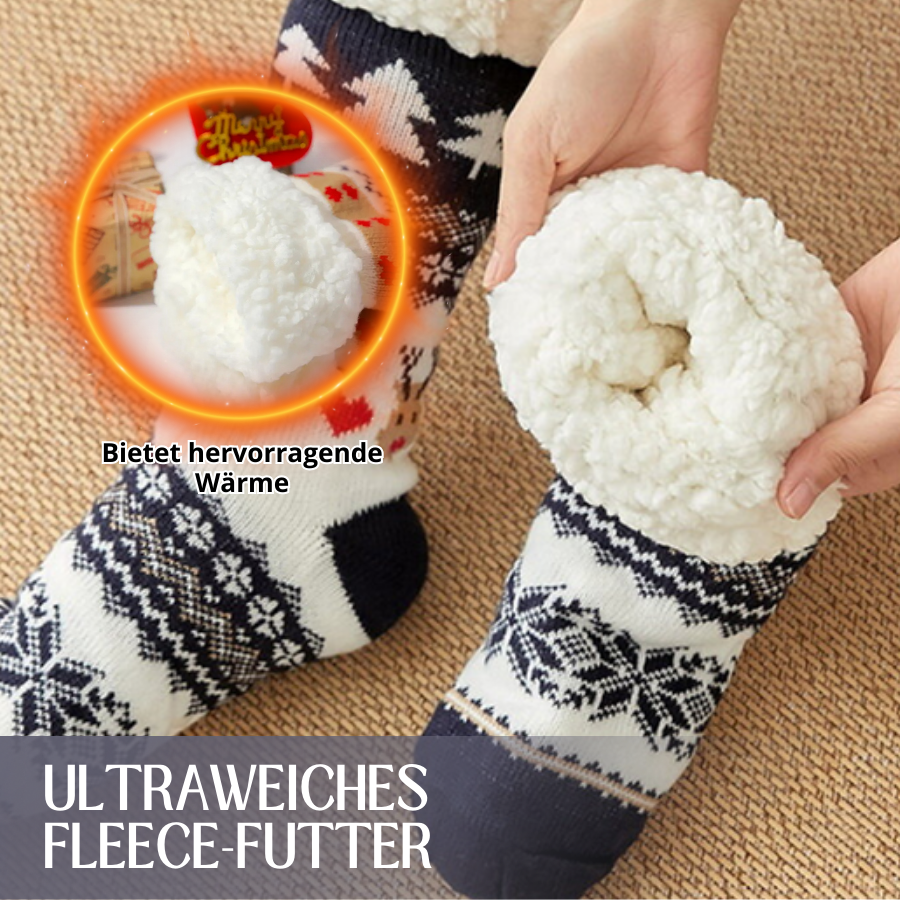 Ultradicke Kaschmir-Hausschuhsocken