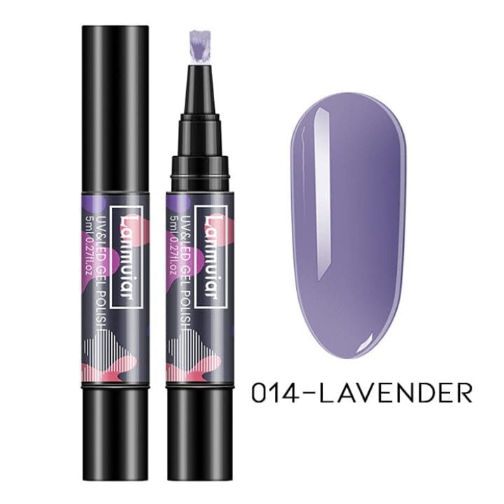 Instant Nail Gel Paint On Brush Pen Every Day And Night 014 - Lavender 