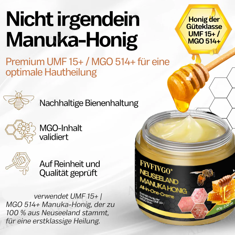 Fivfivgo® Neuseeland Manuka Honig All-in-One-Creme