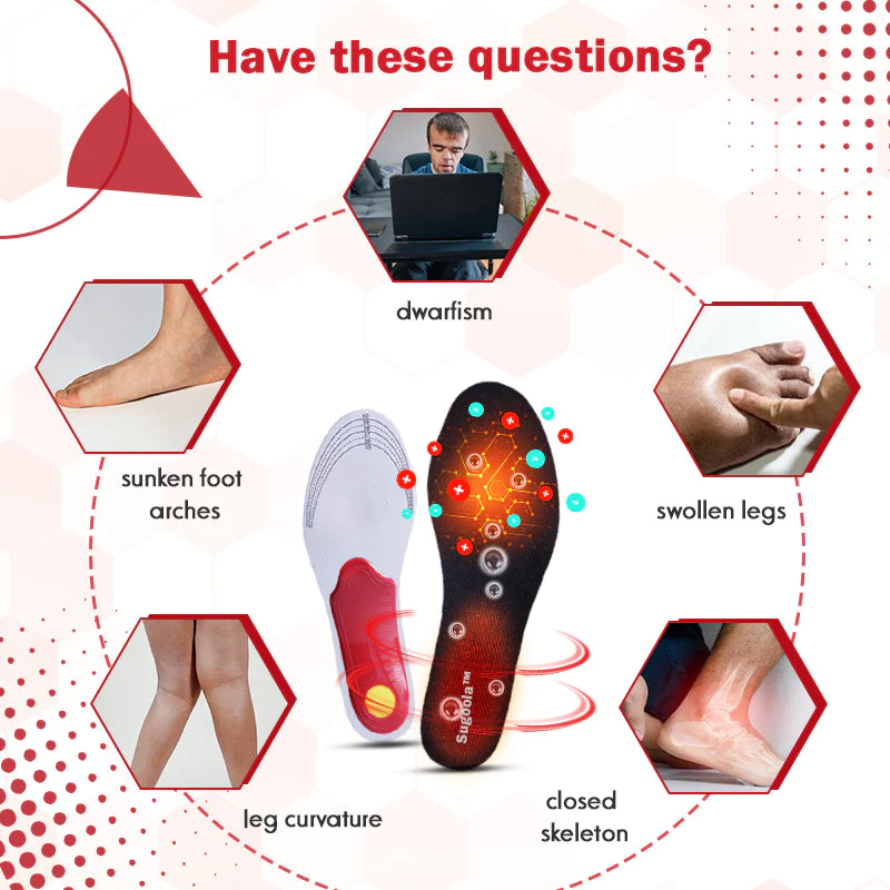 Fivfivgo™ HeightBoost Far Infrared Titanium Ion Arch Correction Insoles