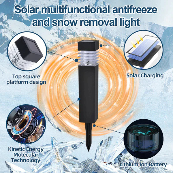 Fivfivgo™ Lampes multifonctions avancées de déneigement et de gel à résonance électromagnétique solaire
