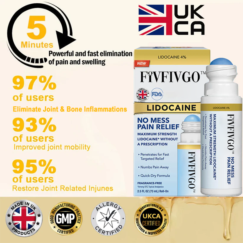 Fivfivgo™ Lidocain Gelenke Schmerzlinderung Heilung Liquid👨‍⚕️Orthopaedic Verband (BOA) genehmigt