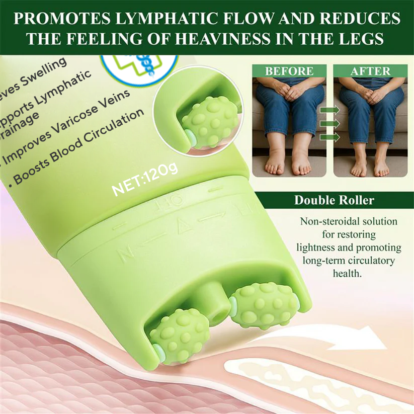 NovaRX® Edema Drain Duo Therapy Roller Cream