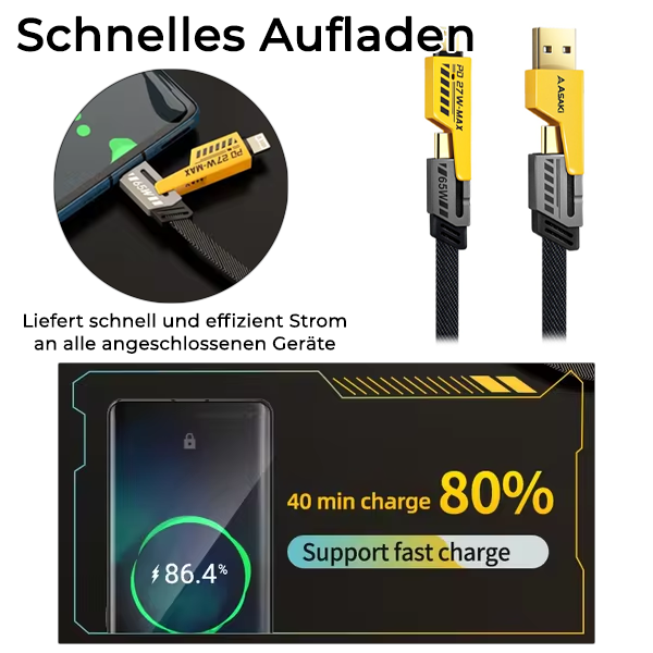 4 in 1 Schnellladekabel