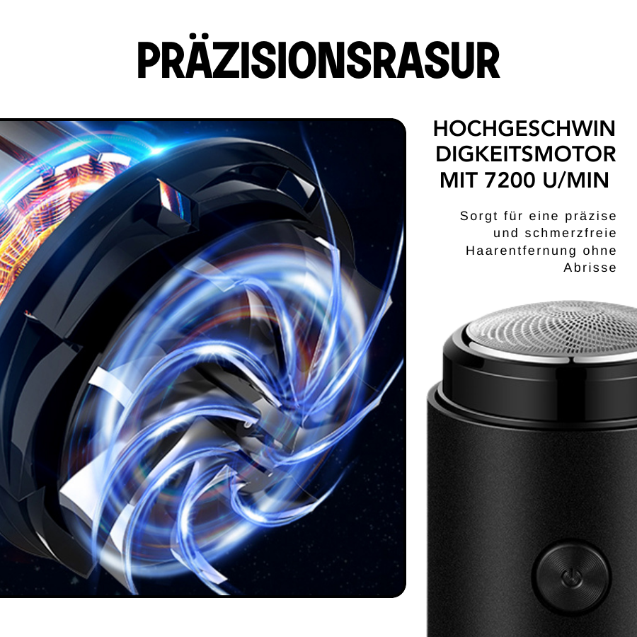 Tragbarer elektrischer Rasierer