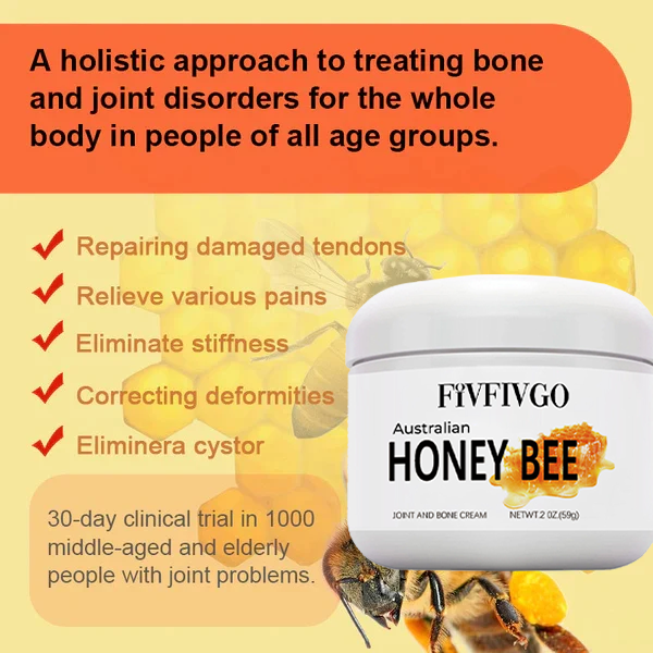 Fivfivgo™ Crème cicatrisante contre la douleur et les os au venin d’abeille australienne