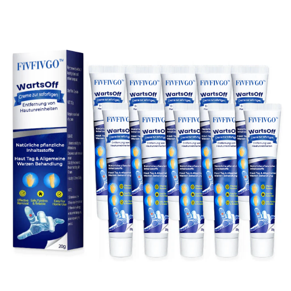 Fivfivgo™ WartsOff Creme zur sofortigen Entfernung von Hautunreinheiten👩‍⚕️Deutsche Dermatologische Gesellschaft (AADA) zugelassen (Entfernung von Hautanhängseln, Warzen und dunklen Flecken)