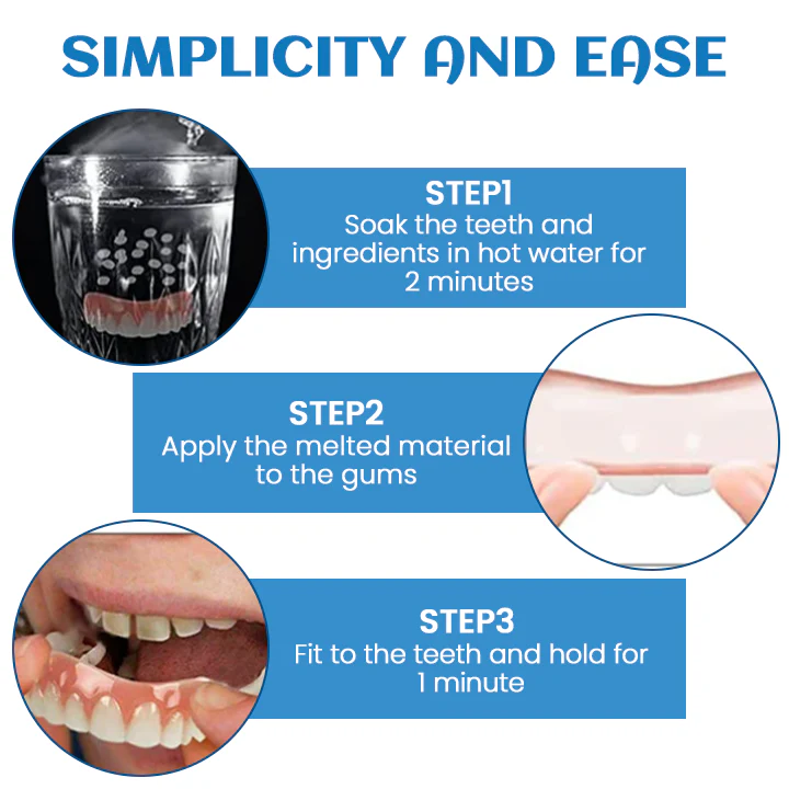 Fivfivgo™ Seamless Smile Silicone Denture Kit