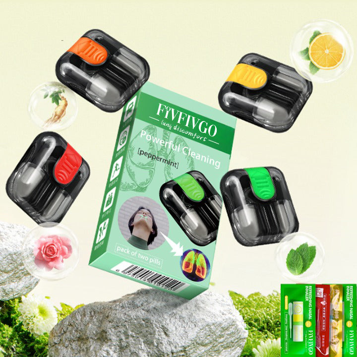 Fivfivgo™ Inalatore nasale Strumento di pulizia polmonare definitivo