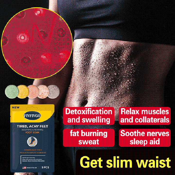 Fivfivgo™ Natürliche Kräuter-Detox-Reinigungs-Fußbadtabletten