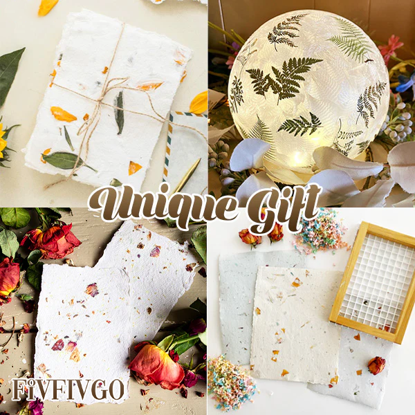 Fivfivgo™ Gepresste Blume DIY Papiermacherset
