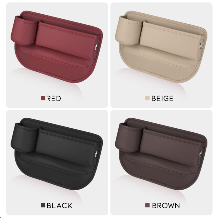 HIGHTQURO® Car Leather Cup Holder Gap Bag