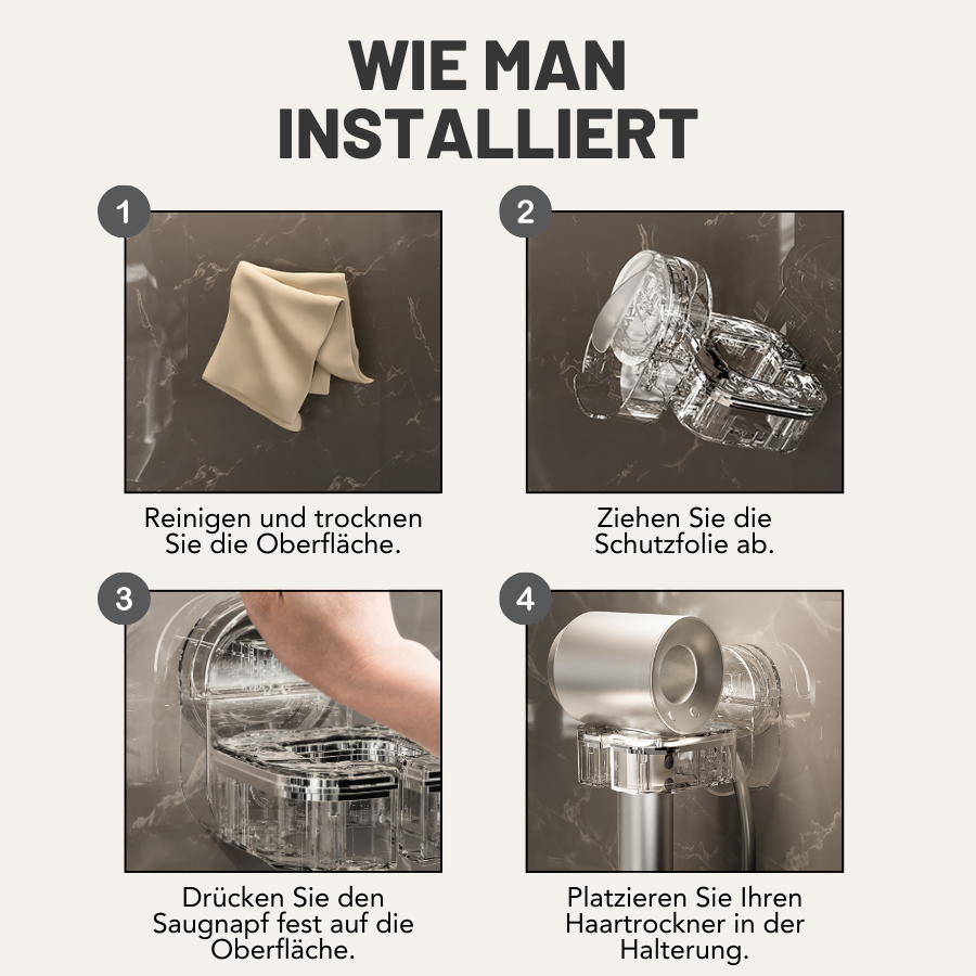 Stanzfrei Drehbarer Haartrocknerständer