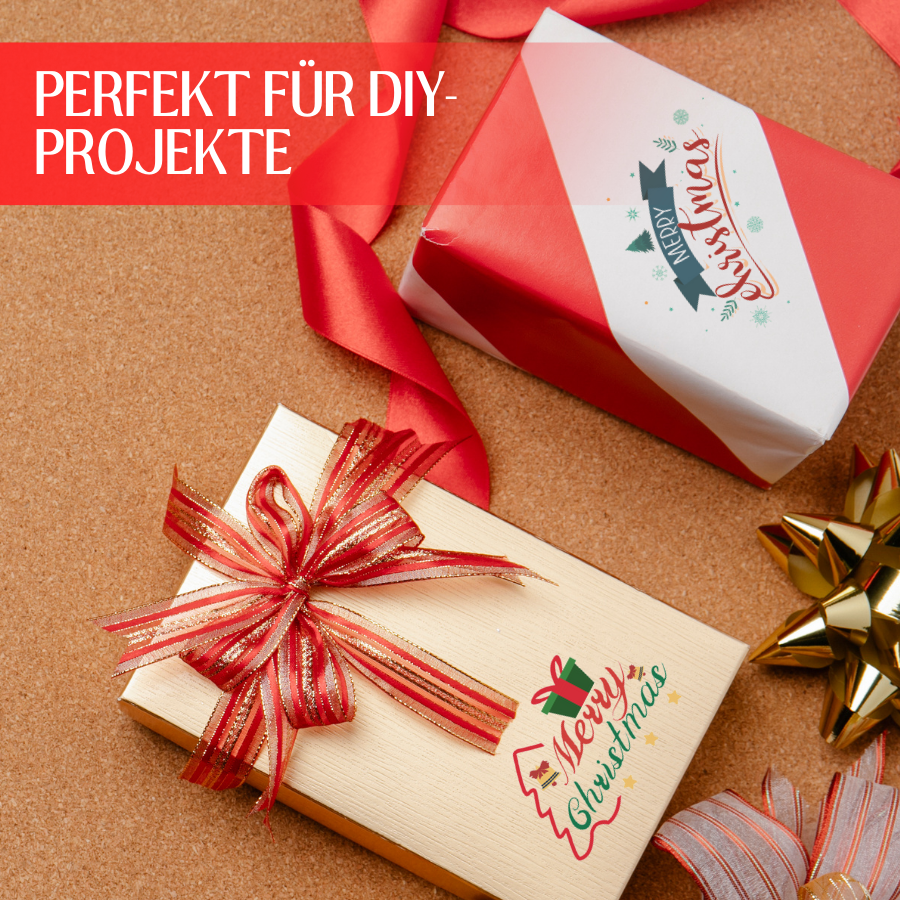 Weihnachtliche Kristall-Abreibesticker