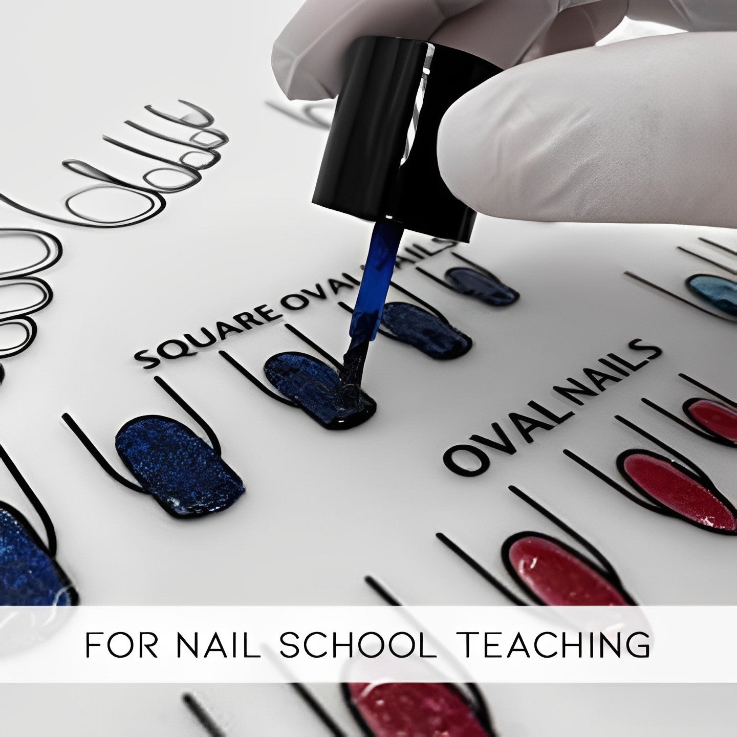 Reusable Acrylic Nail Art Practice Sheet Nail Every Day And Night 