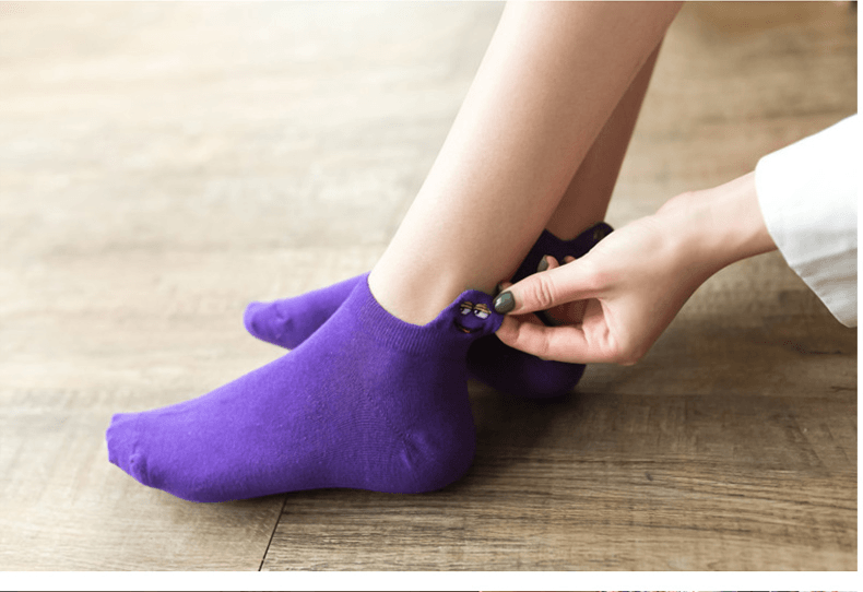 Embroidered Cartoon Women Socks