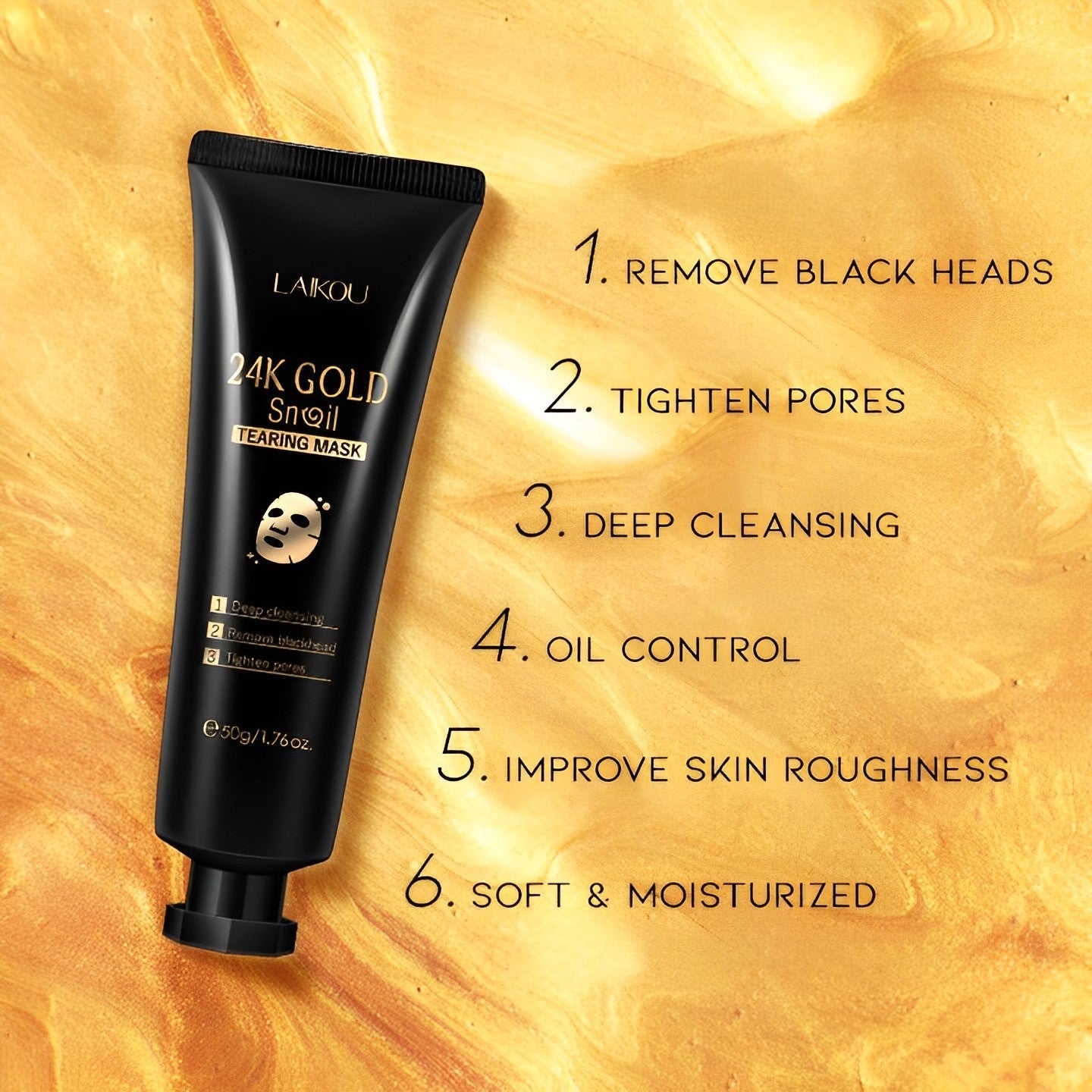 Deep Cleaning Gold Peel-Off Mask Personal Care Every Day And Night 