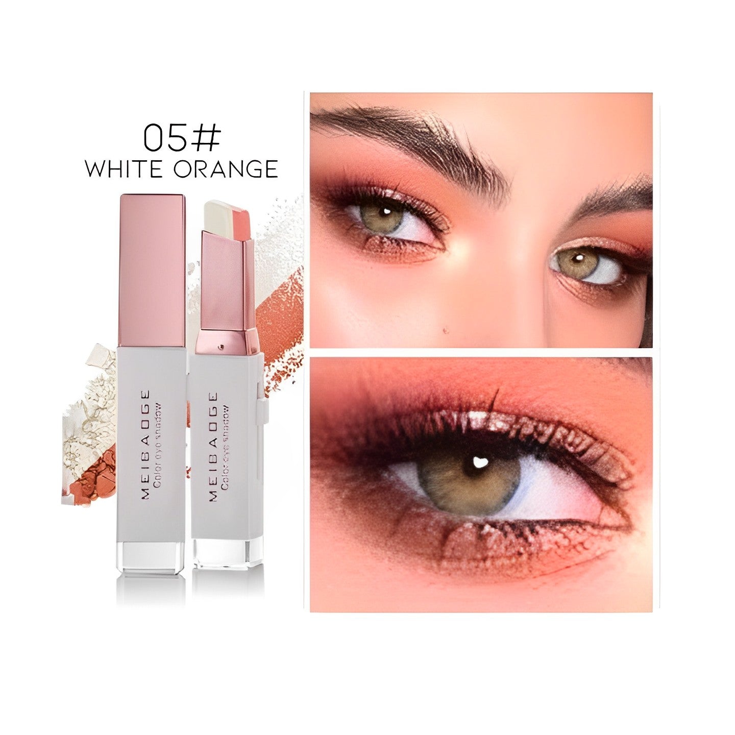 Gradient Eyeshadow Pen Make-up Every Day And Night 05# White Orange 