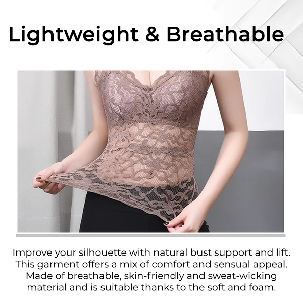 Fivfivgo™ LymphVive Débardeur sans fil Soutien-gorge en dentelle