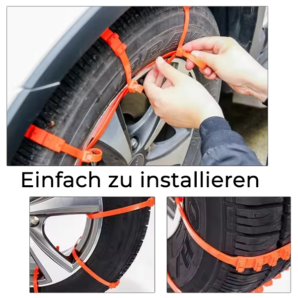 Anti-Rutsch-Schneeketten Auto Winterreifen Räder Kette