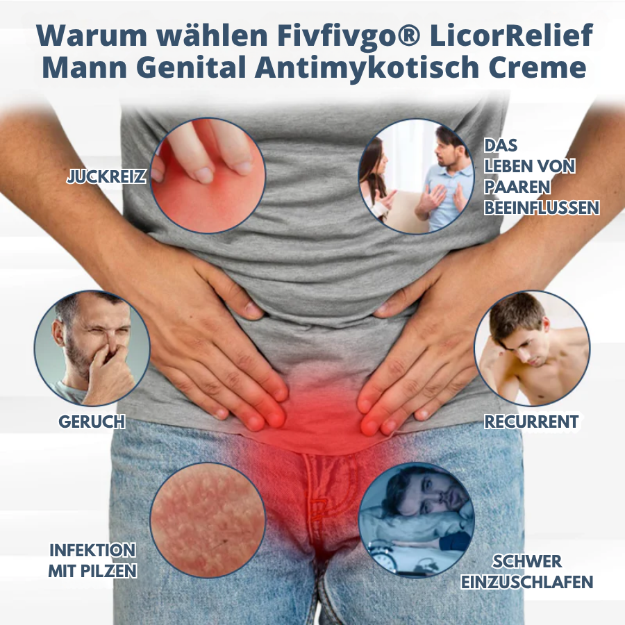 Fivfivgo® LicorRelief Mann Genital Antimykotisch Creme