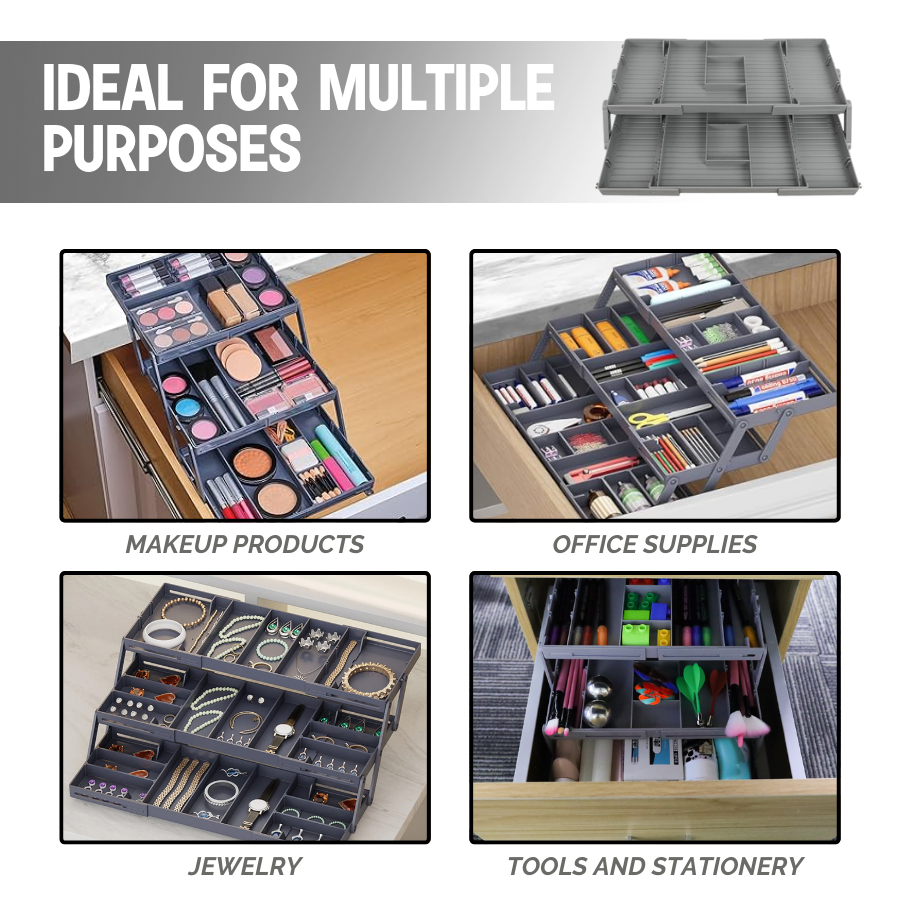 Multi-Level Smart Drawer Organizer