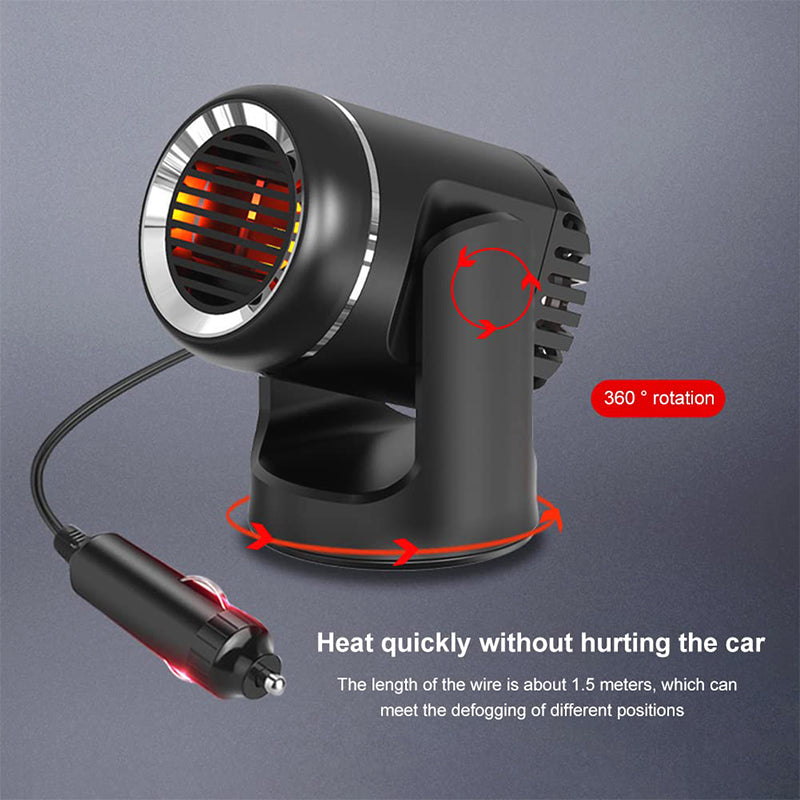 Fivfivgo™ Réchauffeur de voiture Portable Rotatif à 360° pour un déneigement Facile