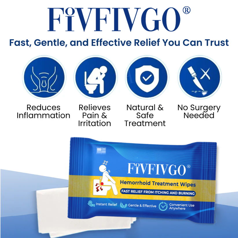 Fivfivgo® Hemorrhoid Treatment Wipes