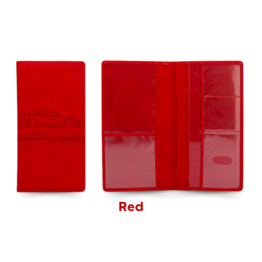Premium Car Registration & Insurance Card Holder with Magnetic Shut