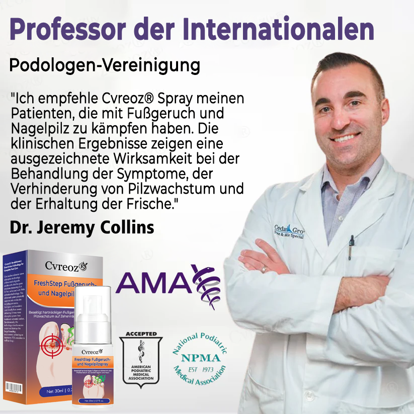 Cvreoz® FreshStep Fußgeruch- und Nagelpilzspray