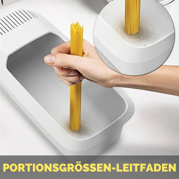 Hitzebeständiges Nudelsieb für die Mikrowelle