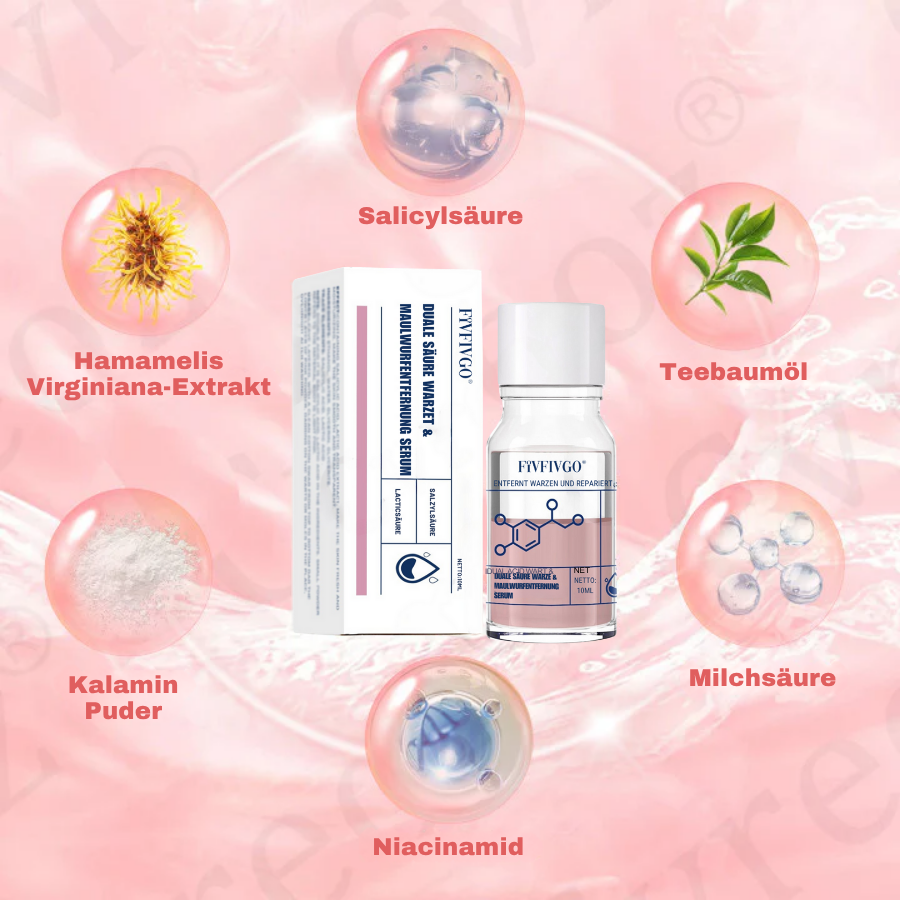 Fivfivgo® Duale Säure Warze & Maulwurfentfernung Serum