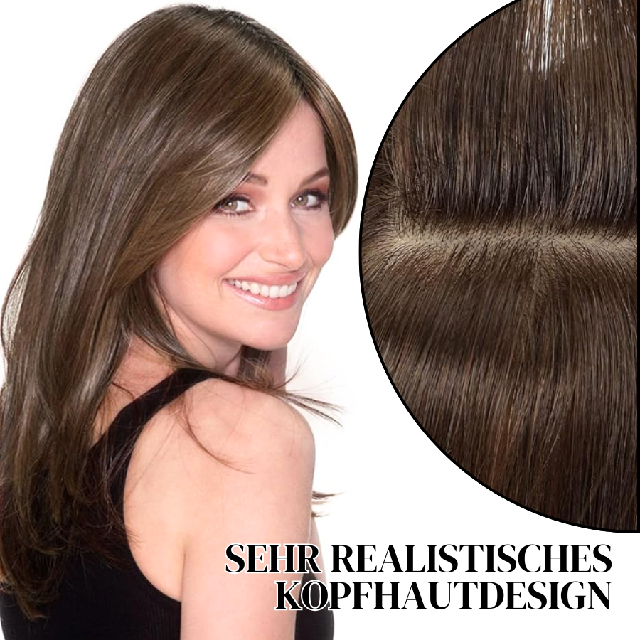 Natürlicher Clip-In Haare Topper